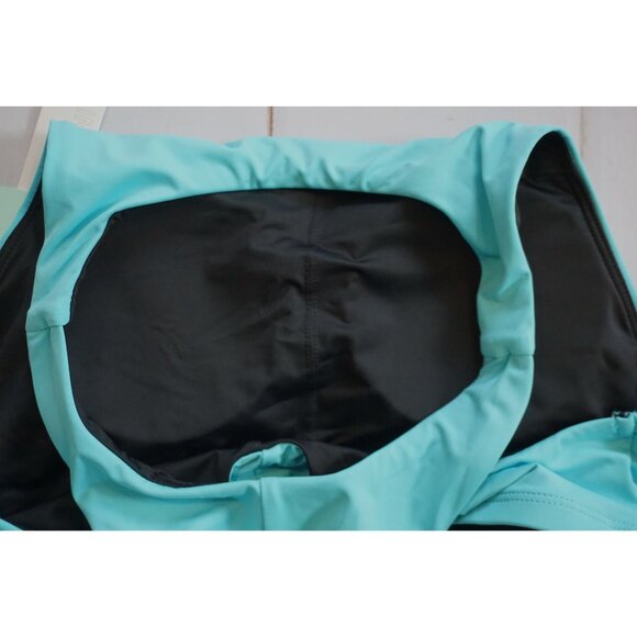 Beautikini Womens Swimwear Top Turquoise & Black - Size S, NWT - Picture 7 of 7